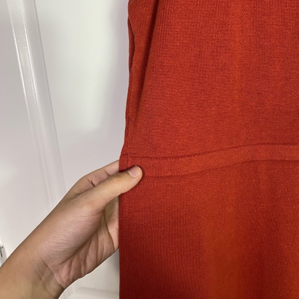 Isaac Mizrahi Orange Cardigan Sweater Button Down High Low Cut NWT size 1X - Picture 9 of 15